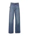 Shop Bottega Veneta Straight Jeans In Blue