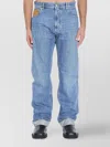 Bottega Veneta Straight Jeans With Five Pockets And Belt Loops In Blue