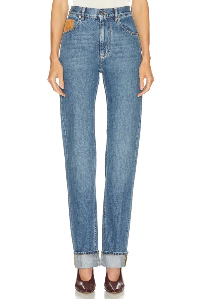 Bottega Veneta Straight Leg In Blue