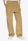 Bottega Veneta Corduroy Trousers In Beige