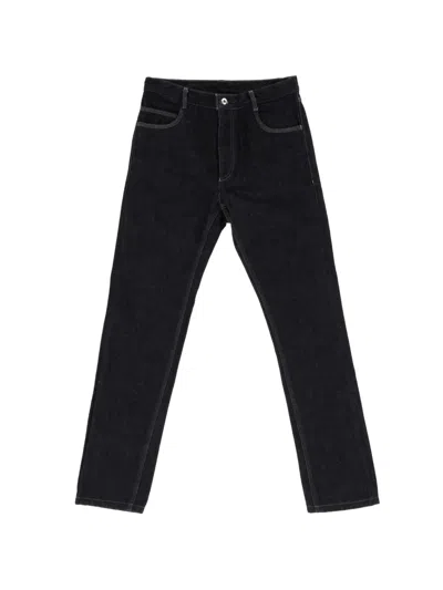 Pre-owned Bottega Veneta Straight-leg Jeans In Blue