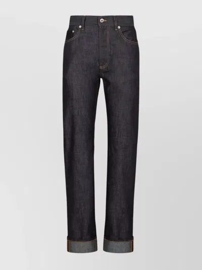 Bottega Veneta Straight-leg Jeans With Five Pockets And Cuffs