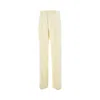 Bottega Veneta Linen Wide-leg Pants For Modern Women In Neutral