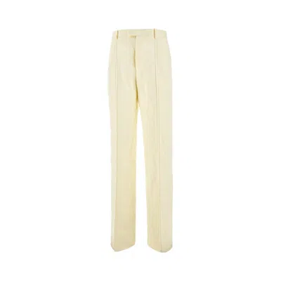 BOTTEGA VENETA STRAIGHT LEG LINEN PANTS