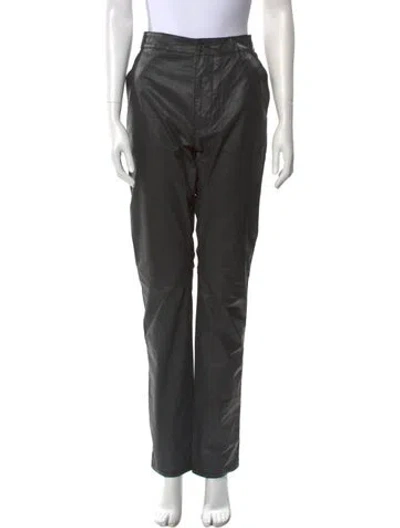 Pre-owned Bottega Veneta Straight Leg Pants In Black