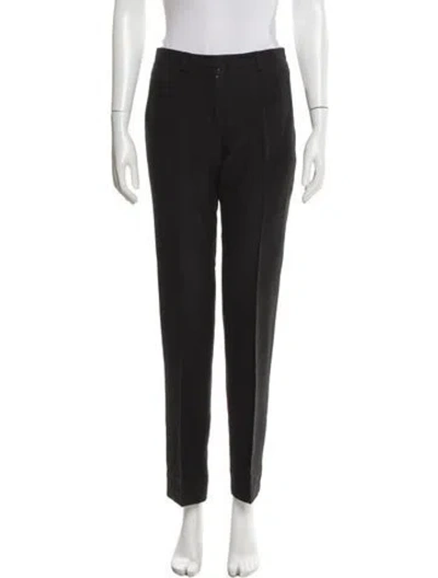 Pre-owned Bottega Veneta Straight Leg Pants In Black