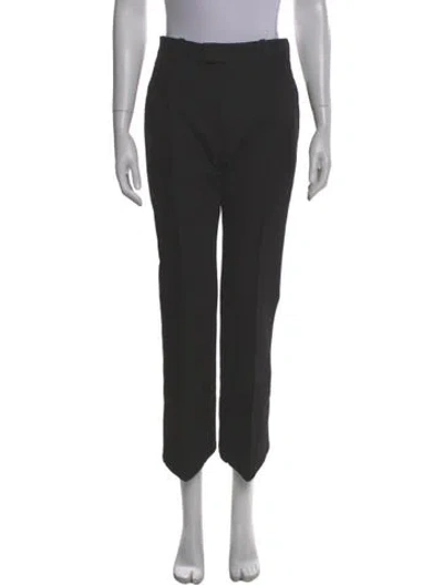 Pre-owned Bottega Veneta Straight Leg Pants In Black