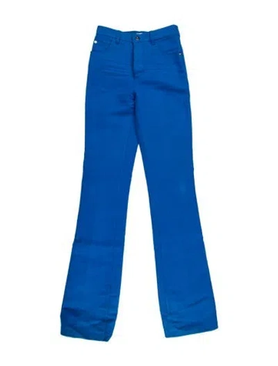 Pre-owned Bottega Veneta Straight Leg Pants In Blue