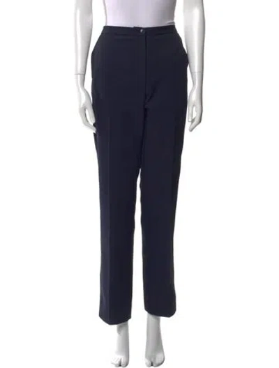 Pre-owned Bottega Veneta Straight Leg Pants In Blue