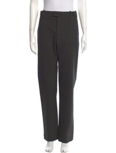 Pre-owned Bottega Veneta Straight Leg Pants In Gray