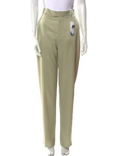 Pre-owned Bottega Veneta Straight Leg Pants In Green