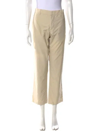 Pre-owned Bottega Veneta Straight Leg Pants In Neutral