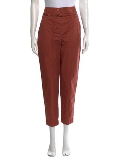Pre-owned Bottega Veneta Straight Leg Pants In Pink
