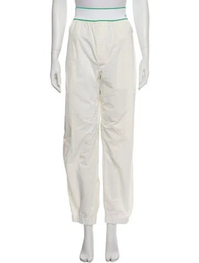 Pre-owned Bottega Veneta Straight Leg Pants In White