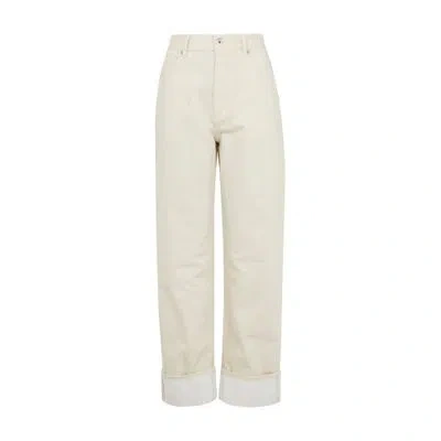 Bottega Veneta Straight Pants In Yellow