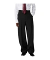 Bottega Veneta Straight Wool Casual Pants In Purple