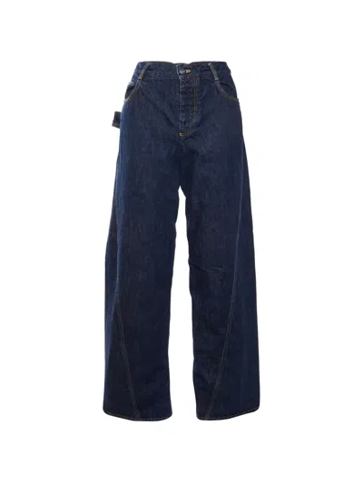 Pre-owned Bottega Veneta Straight-fit Jeans In Blue