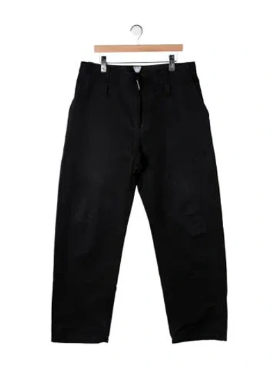 Pre-owned Bottega Veneta Straight-leg Jeans In Black