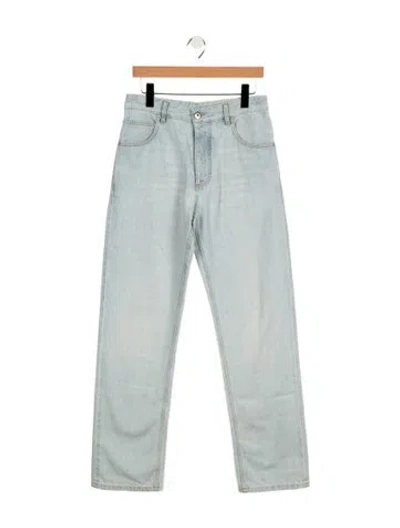 Pre-owned Bottega Veneta Straight-leg Jeans In Blue