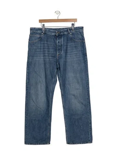 Pre-owned Bottega Veneta Straight-leg Jeans In Blue