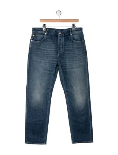 Pre-owned Bottega Veneta Straight-leg Jeans In Blue