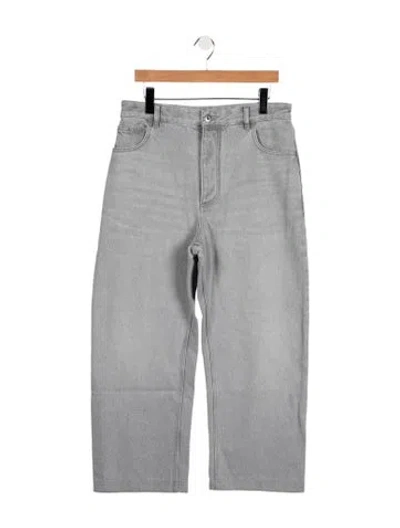Pre-owned Bottega Veneta Straight-leg Jeans In Grey