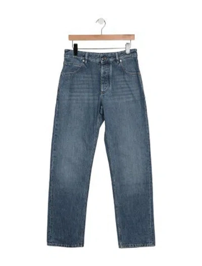 Pre-owned Bottega Veneta Straight-leg Jeans W/ Tags In Blue