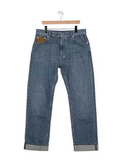 Pre-owned Bottega Veneta Straight-leg Jeans W/ Tags In Blue