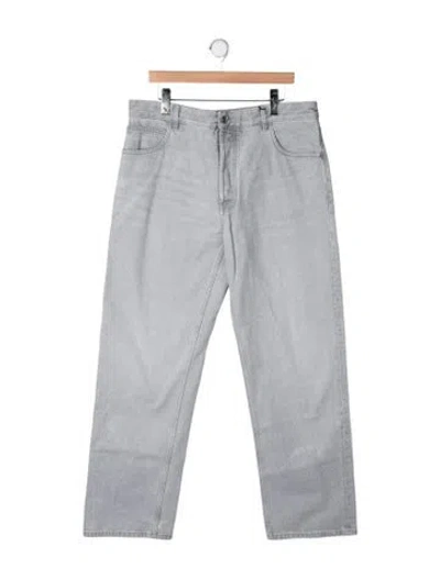 Pre-owned Bottega Veneta Straight-leg Jeans W/ Tags In Grey