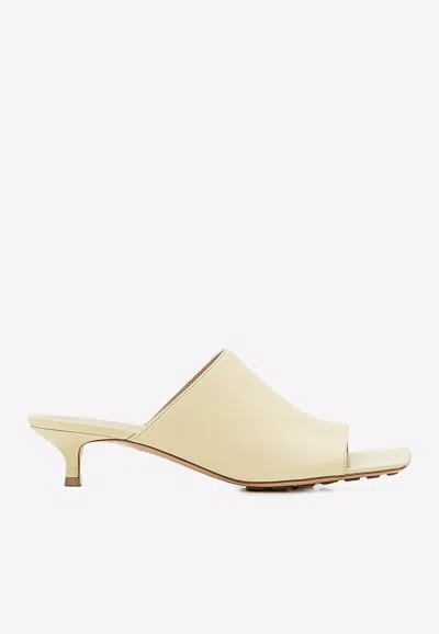 Bottega Veneta Yellow Stretch 40 Leather Mules