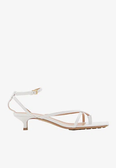 Bottega Veneta Stretch Strappy High-heeled Sandals In White