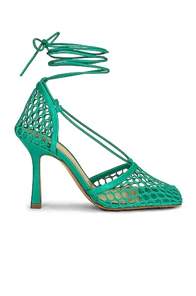 Bottega Veneta Stretch Ankle Strap Sandals In Green
