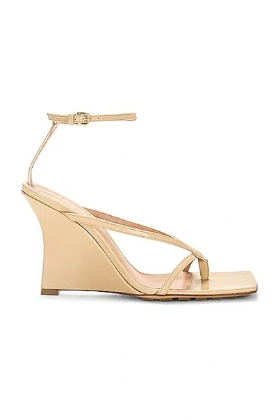 Bottega Veneta Logo Open-toed Heels In Cane
