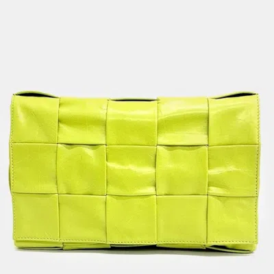 Pre-owned Bottega Veneta Stretch Cassette Bag In Yellow