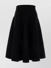Bottega Veneta Stretch Cotton Blend Skirt With Button Embellishments