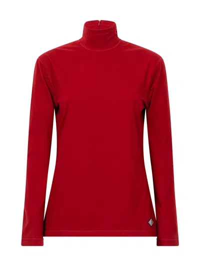 BOTTEGA VENETA STRETCH COTTON JERSEY TURTLENECK TOP