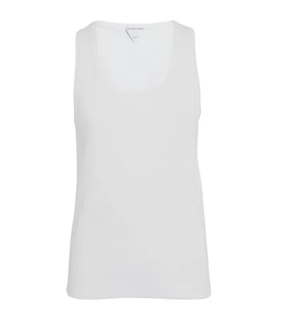 Bottega Veneta Stretch-cotton Tank Top In White
