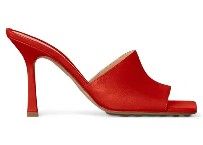 Pre-owned Bottega Veneta Stretch Heeled Mules (women's) Sneakers In Red