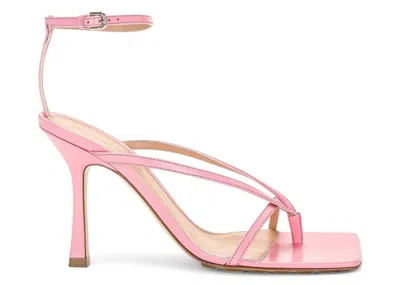 Pre-owned Bottega Veneta Stretch Heeled Sandals (women's) Sneakers In Pink