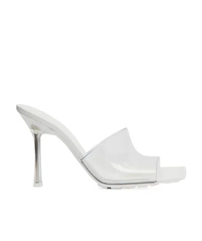 Bottega Veneta Stretch High-heeled Sandals In Glass
