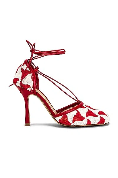 Bottega Veneta Two-tone Stretch Crochet Sandals In Multi