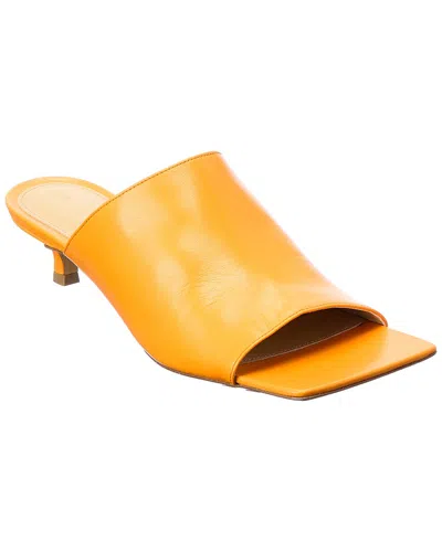 Bottega Veneta Stretch Leather Mule In Orange