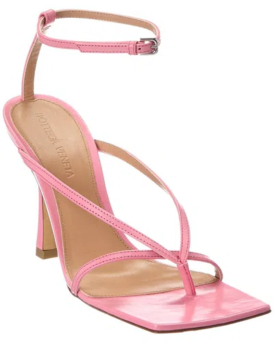 Bottega Veneta Leather Sandals With Straps 10 Cm In 5593