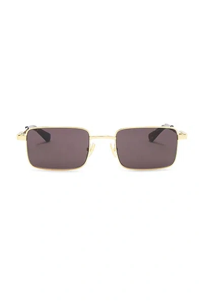 Bottega Veneta Stretch Metal Rectangular Sunglasses