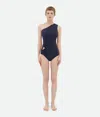 Bottega Veneta Stretch Nylon Swimsuit In Abyss
