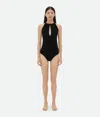 Bottega Veneta Stretch Nylon Bikini In Black