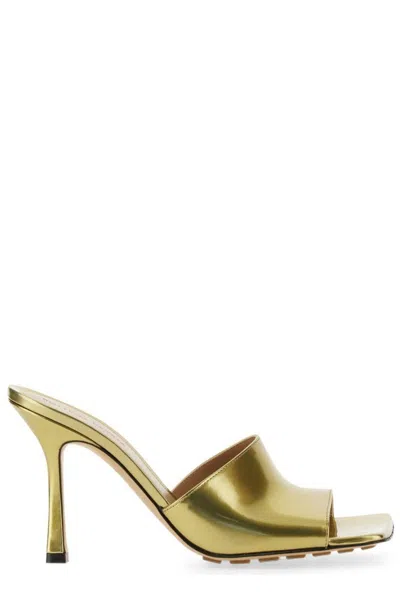 BOTTEGA VENETA STRETCH OPEN TOE HEELED MULES