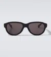 Bottega Veneta Stretch Round Sunglasses In Black
