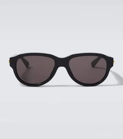 Bottega Veneta Stretch Round Sunglasses In Black