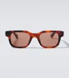 Bottega Veneta Stretch Square Sunglasses In Red